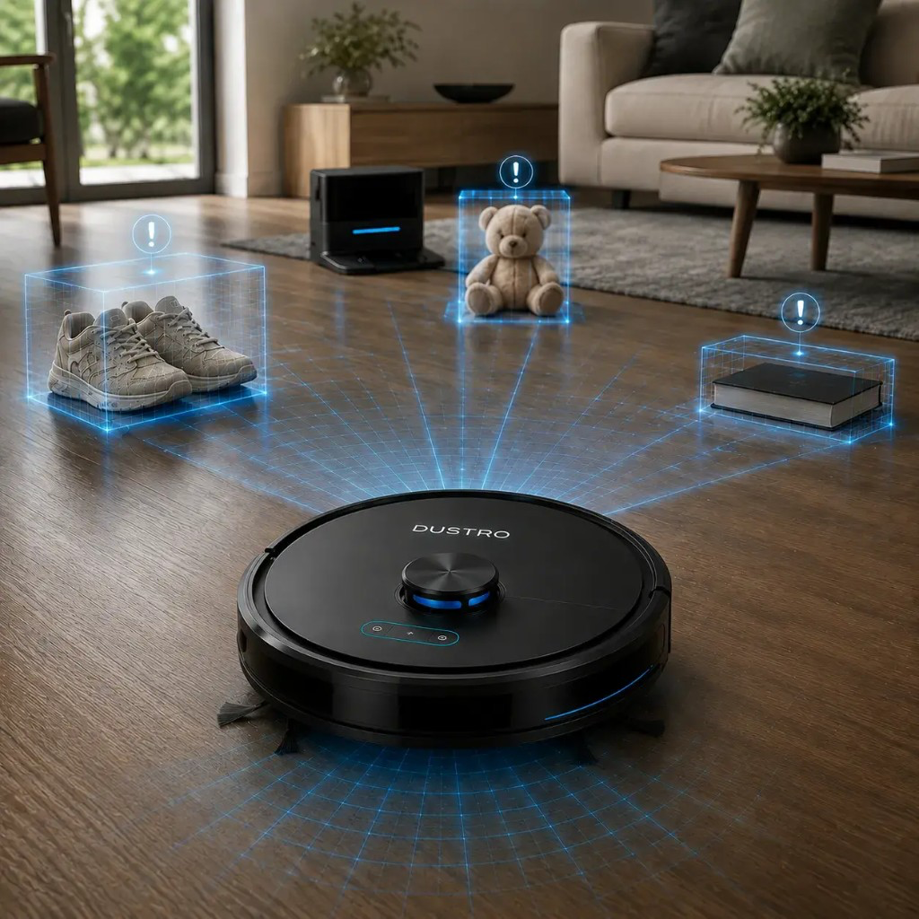 Dustro™ laserska navigacija LiDAR 360° koja mapira dom