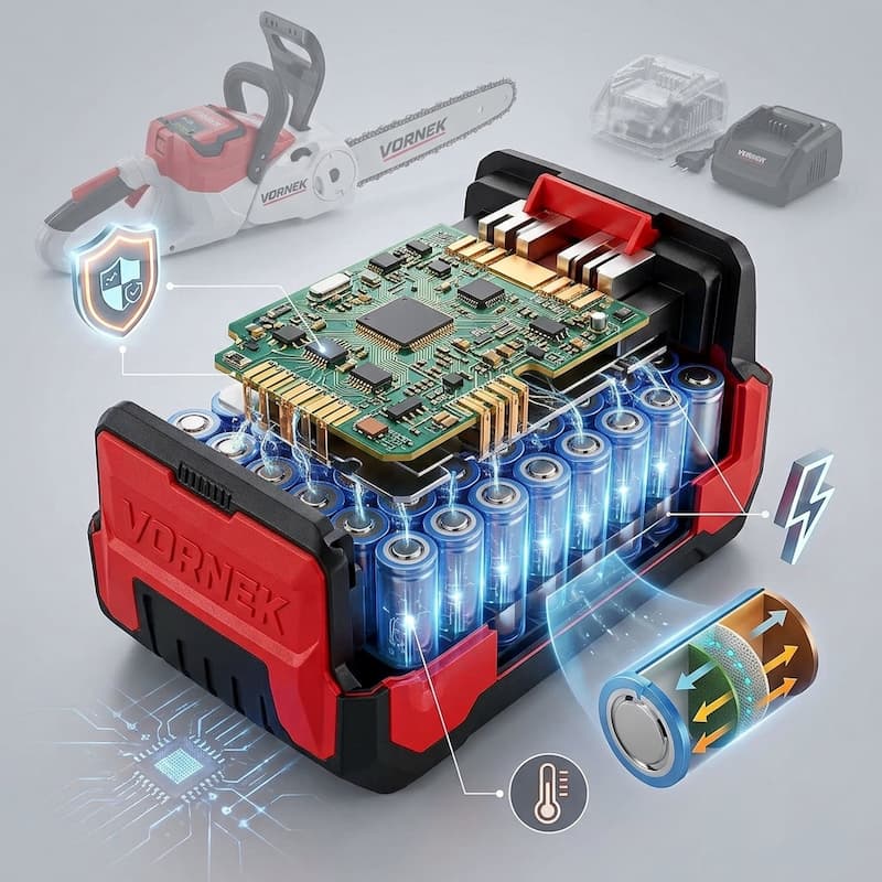 Due batterie VORNEK da 48 V per autonomia prolungata